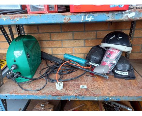 A quantity of power tools, knee pads &amp; helmet etc.&nbsp;Collect Only.