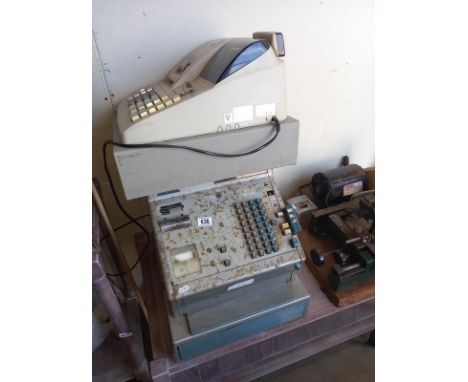 A gross vintage cash register &amp; 1 other.&nbsp;Collect Only.