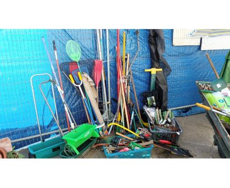 A large lot of mainly garden tools etc.&nbsp;Collect Only.