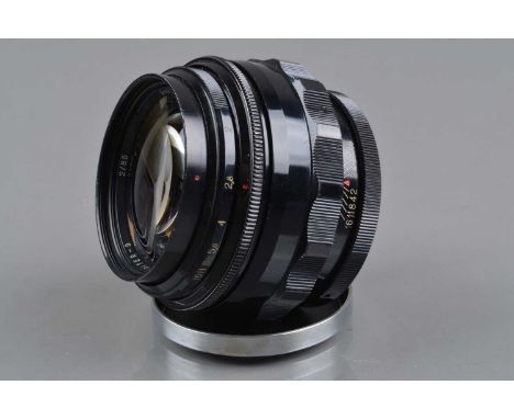 A Jupiter-8 85mm f/2 Pre Set Lens, M42 mount, made in USSR, serial no 6907127, barrel G, light oil residue on aperture leaves