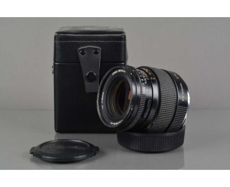 A Zenza Bronica Zenzanon-PS 150mm f/4 Lens,  serial no 15709352, shutter working, barrel G, some paint wear, light scratches,