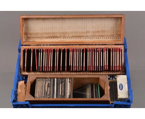 3¾ Inch Magic Lantern Slides, including Views of London, The Tiger and the Tub, coloured slides, other coloured slides and se