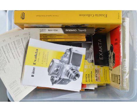 Ihagee Related Books, including Exacta Collection by Clement Aguila & Michel Rouah, Exakta Manual by Werner Wurst, Exakta Cam