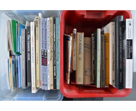 A Box of Photographic Books, including Leica The First Fifty Years by G Rogliatti, Leica Manual by Morgan & Liester (2), book