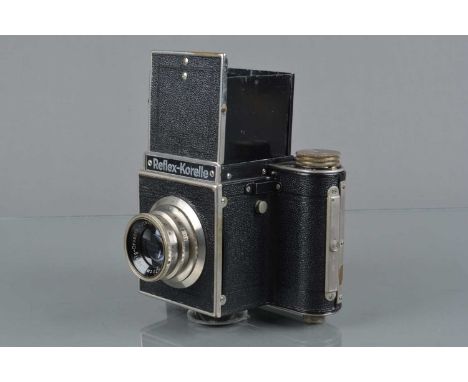 A Refllex Korelle B Camera, shutter sticking/sluggish in quarter second, responsive otherwise, body G, some light brassing, p