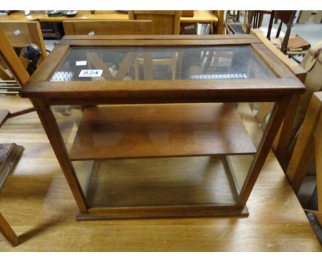 Vintage walnut display case