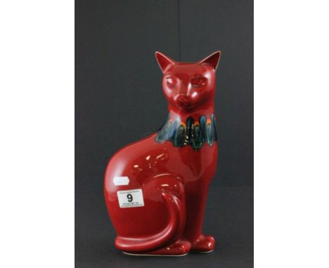 Large Poole Pottery Seated Cat