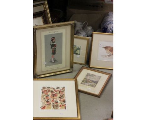Collection of framed and glazed prints & watercolours to include hunting interest