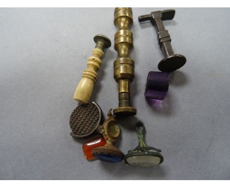Vintage seals to include Intaglio, metal detector finds and Georgian