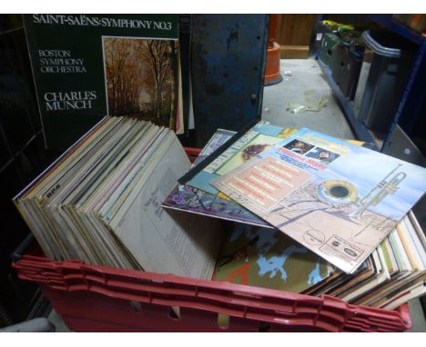 A large quantity of vintage lps and boxed sets.