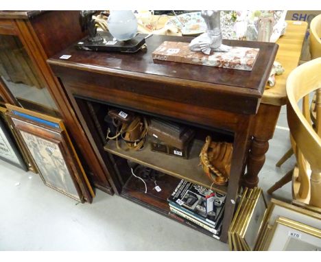 Mahogany Open fronted  2 shelf display cabinet