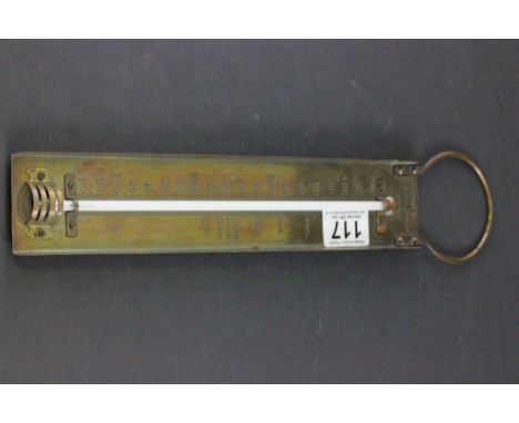 Vintage G H Zeal of London Brass Sugar Thermometer