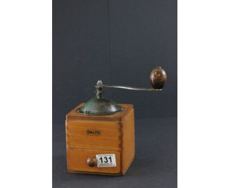 Vintage French ' Dalto ' Wooden Coffee Grinder