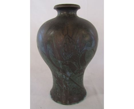 Ikora WMF patinated bronze vase H 33 cm