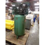 Speedaire 5 HP Vertical Dual Head Air Compressor with Magnetek Electric Motor