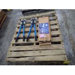 Lot of (3) Westward 24-13/64" Cable Crimpers