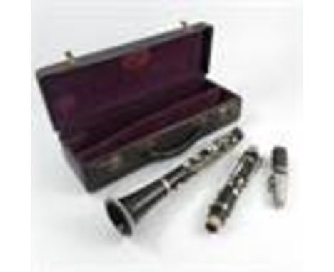 A French Buisson clarinet, in fitted case
