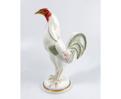 A Royal Worcester model, of a Game Cock, modelled by Doris Lindner, model number 3562, height 11insCondition Report:  Inspect