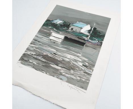 George Laporte, limited edition colour lithograph, Le Silence Breton, unframed, with certificate, 19.75ins x 15ins&nbsp;(D)