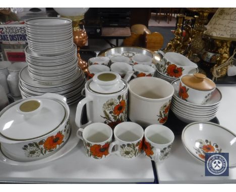 Eighty pieces of J &amp; G Meakin studio tea and dinner ware 