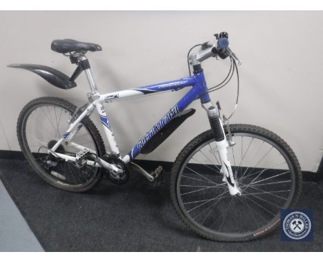 A Specialized Rock Hopper front suspension mountain bike 