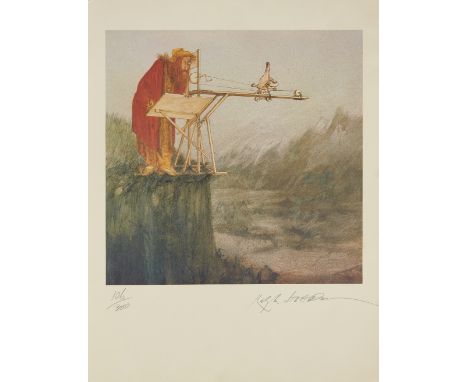 Ralph Steadman,British b.1936-The Danger of Perspective (from the I Leonardo Collection); offset lithograph on wove, signed a