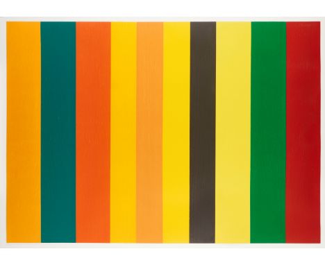 Sir Terry Frost  RA,British b. 1915-2003,Timberaine D, 2000-01 (Kemp 207.d);one of a series of 10 triptych woodcuts in colour