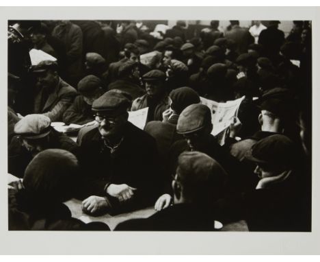 Colin Jones,British 1936-2021,Waiting for work, Liverpool docks, 1963;gelatin silver print on wove,signed and inscribed on th