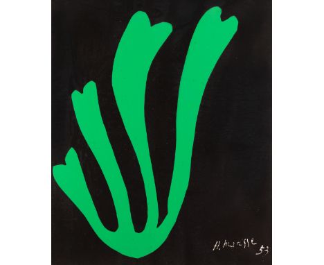 After Henri Matisse,French 1869-1954,The Swan, 1994;3 colour screenprint on Arches vellum 100% rag paper 250g,signed and date