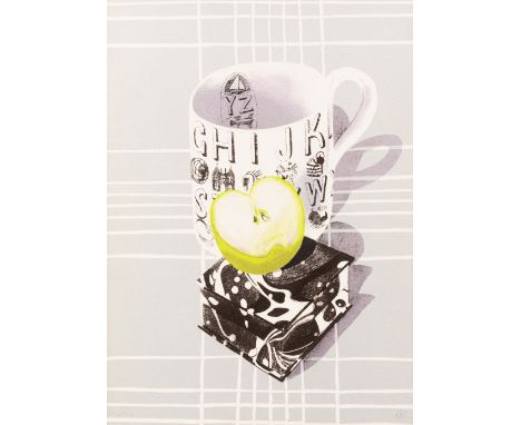 Glynn Boyd Harte, British 1948-2003, The Alphabet Mug; four colour lithograph on 230 gsm Hollingworth All Rag paper,monogramm
