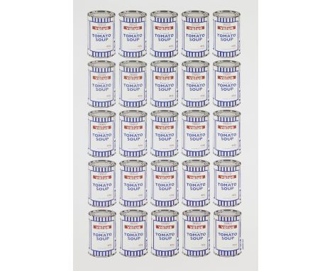 Banksy, British b. 1974-Soup cans;offset lithograph printed in colours on thin wove paper, 84 x 59.5 cm,(unframed)(ARR)Note: 