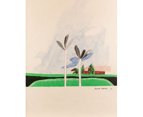 David Hockney OM CH RA,British b. 1937-California Scene, 1966;offset lithograph printed in colours on wove,signed and dated i