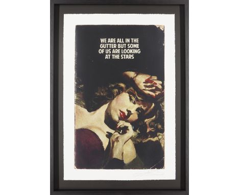 The Connor Brothers,British b. 1968- We Are All In The Gutter, 2021; digital inkjet archival print with a screenprinted varni