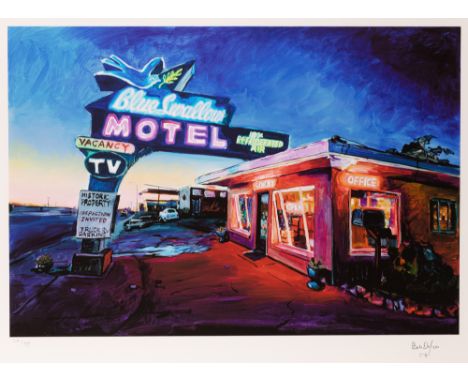 Bob Dylan,American b. 1941-Blue Swallow Motel, RTE.66, 2019;giclée print in colours on archival, 100% cotton mould made Magna