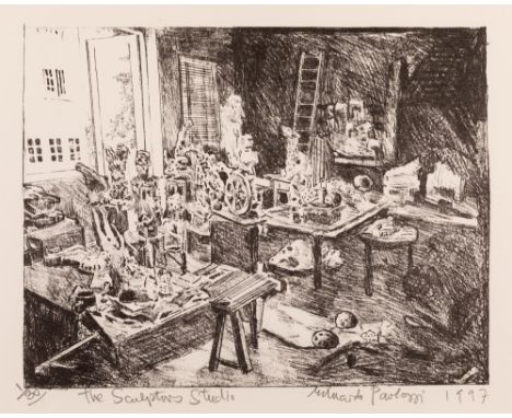 Sir Eduardo Paolozzi CBE RA,Scottish 1924-2005, The Sculptor's Studio, 1997; photo-lithograph on wove,signed, dated, inscribe