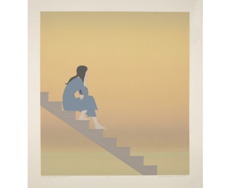 Will Barnet,American 1911-2012,Stairway to the Sea, 1982-84;serigraph in colours on wove,signed, dated, titled and numbered 6