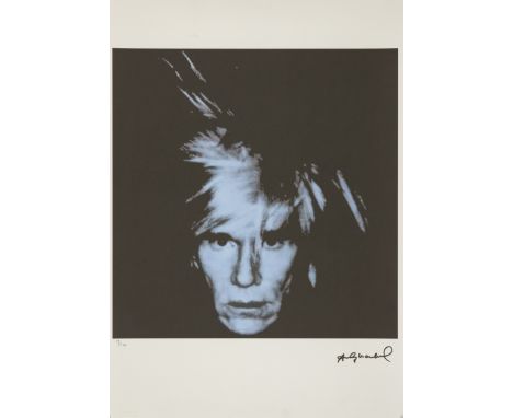 After Andy Warhol,American 1928-1987,Self portrait;screenprint in colours on wove, and stamped with artist's signature, numbe