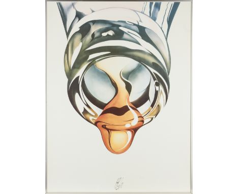 Michael English,British 1941-2009,Coke Bottle;offset lithograph in colours,signed in pen,image: 101.5 x 76 cm,(framed)(ARR)