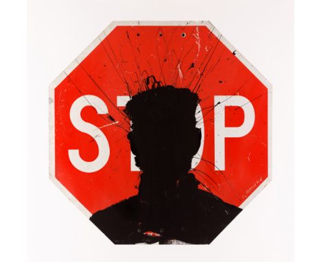 Richard Hambleton,Canadian 1952-2017,Stop Sign, 2018;giclée print on Hahnemühle wove,incised with signature in the plate and 