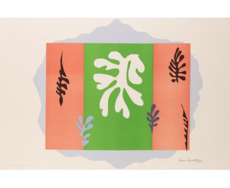Henri Matisse,French 1869-1954-The Dancer, 1949;lithograph in colours on wove,signed in the plate,printed by W.S. Cowell Ltd.