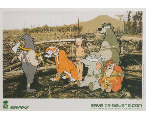 Banksy,British b.1974-Save or delete, 2002;offset lithograph in colours on recycled paper,42 x 59.5 cm,(unframed)(ARR)Note: I
