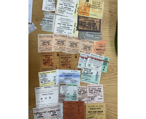 Football Ticket Collection: Must view lot of tickets brought in to a valuation day from the late 50s to the early 70s. Some r