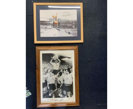 Tottenham Signed Framed Football Prints: Ltd edition print of Dyson Jones and Smith, Ardiles and Villa, Pat Jennings plus a l