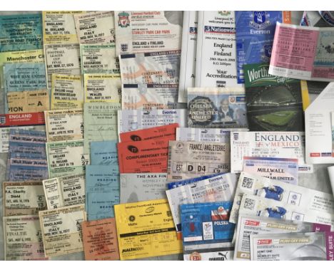 Football Ticket Box: Wide variety of tickets and worth a look. Includes 76/77. Southampton v Anderlecht, FA Cup Final, Charit