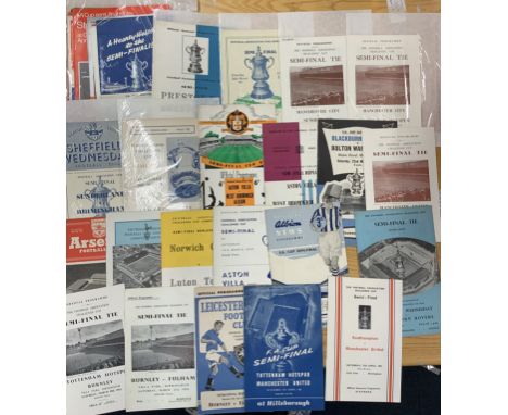 FA Cup Semi Final Football Programme Collection: Very nice post war collection to include 1946 Derby v Birmingham sof, 1947 B