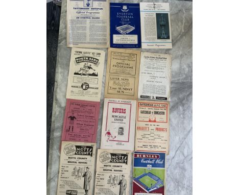 Football Programme Collection: Wide ranging to include 3 Tottenham from 60/61, 49/50 South Bank v Penrith, 50/51 North Riding