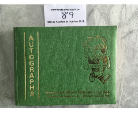 1966 World Cup Complete England Squad Football Autographs: Original green World Cup Willie autograph book with all 22 autogra