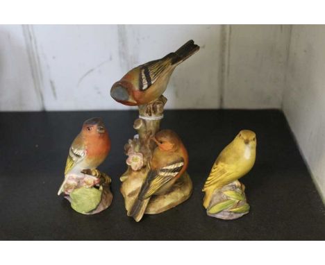 Three Royal Worcester model birds&nbsp;