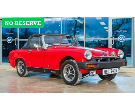 1975 MG Midget 1491cc 2 door convertible
New heritage body shell and subject of a total restoration&nbsp;

Registration:&nbsp