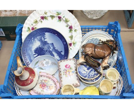 Miscellaneous china including Royal Copenhagen, Limoges, Royal Worcester, etc